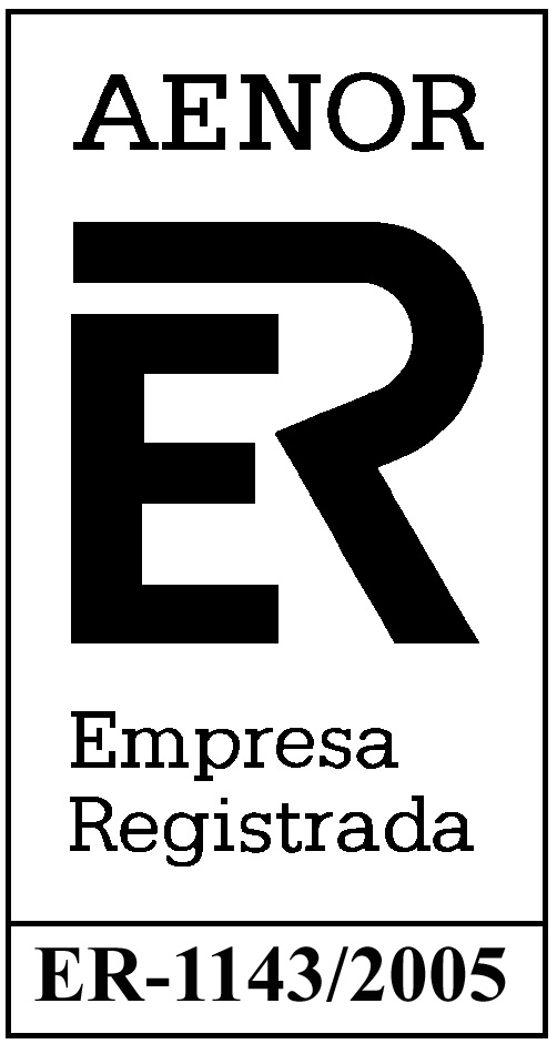 AENOR certifica segn UNE-EN ISO 9001:2008 nuestro Sistema de Gestin de la Calidad. ER-1143/2005